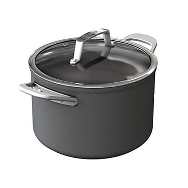 Ninja Foodi ZEROSTICK 22cm Kochtopf mit Glasdeckel, langlebig, antihaftbeschichtet, hart eloxiertes Aluminium, induktionsgeeignet, Backofen- und spülmaschinenfest, Edelstahlgriff, Grau, C30422EU