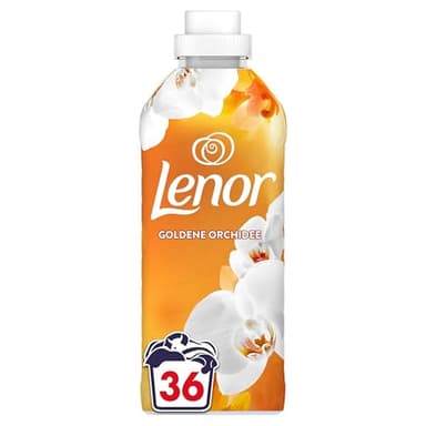 Lenor Weichspüler, 36 Waschladungen, Goldene Orchidee, 24h Wohlfühlfrische Mit Einer Note Ätherischer Öle