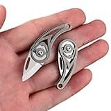 BEEK Mini Taschenmesser, Titan Klappmesser Schlüsselanhänger, EDC Messer Klein, Cuttermesser, Paketöffner, Pocket Knife, Geschenke für Männer Frauen