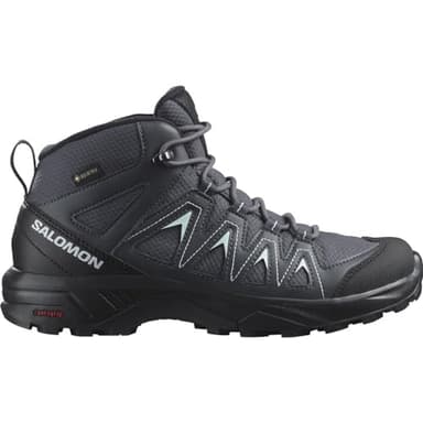 Salomon X Braze Mid Gore-Tex Damen Wander Wasserdichte Schuhe, Hiking-Basics, Sportliches Design, Vielseitiger Einsatz, Ebony, 38 2/3