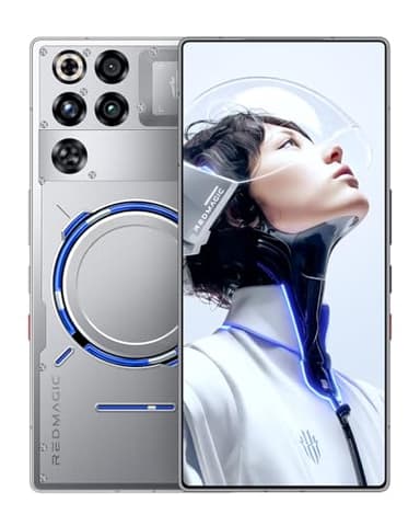 REDMAGIC 11 Pro 144Hz Gaming Handy, 5G Android Smartphone, 16GB RAM+512GB ROM, Snapdragon 8 Elite Gen 5, 6.85" 1.5K Full Bildschirm Gaming Telefon, 50MP Kamera, 80W Ladegerät, Silber