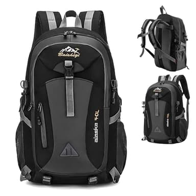 Zorplex Leicht Wanderrucksack, 40L Packable Wasserdichter Rucksack mit atmungsaktivem 3D Air Mesh Polyester, Outdoorrucksack für Herren Damen, Wandern, Bergsteigen und Reisen Sport