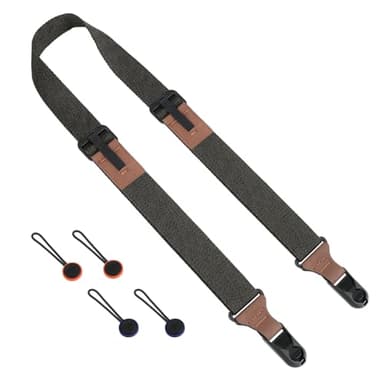 NVGVUP Kameragurt mit Schnellverschluss, Verstellbarer Kamera-Schultergurt: Schnelle Längenjustage, Vollformat-Kameragurt, Nylon Kamera Band für SLR DSLR digitale Kamera (Grün)