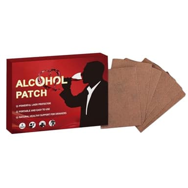 Anti Alkohol Pflaster, 6 Stück Wasserfeste Pflaster Gegen Kater, Tragbarer Alkoholschutz Natürliches Nahrungsergänzungspflaster, Leichtes Anti Kater Energiepflaster, für Frauen & Männer