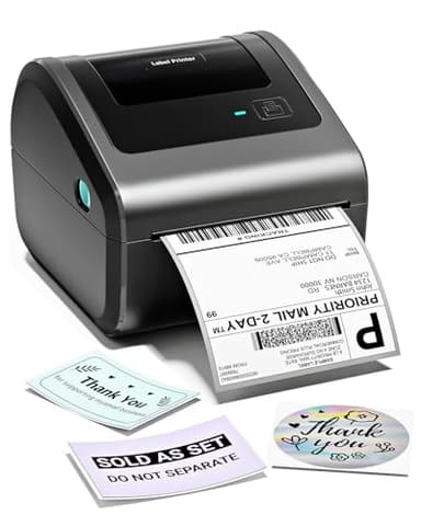 Phomemo Bluetooth Etikettendrucker DHL,Versandetiketten Drucker,4x6 Label Printer,D450BT Labeldrucker DHL Thermodrucker Kompatibel mit Ebay,Etsy,Amazon,Shopify,etc