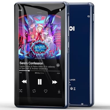 163GB MP3 Player Spotify mit WiFi Bluetooth, 4,5 Zoll Touchscreen, Android 13 MP4 Player, Audible Compatible, FM Radio, Amazon Music, Deezer, Pandora, Play Store