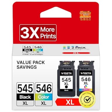 PG-545XL CL-546XL Patronen für Canon Druckerpatronen 545 546 XL Multipack für PIXMA MX495 TS3150 TR4551 MX490 MG3050 TS3350 MG2950 MG2550S TS3151 TR4500 tintenpatronen(1 Schwarz, 1 Farbe)