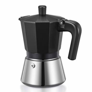 Yabano Espressokocher, Espressomaschine für die Herdplatte, 6-Tassen Moka-Kaffeekocher Italienischer Espresso für Gas- oder Elektro-Keramikherde, Italienischer Kaffeekocher für Cappuccino oder Latte