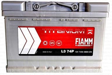 FIAMM Titanium L374 Autobatterie, 74 Ah 680 A, Pluspol rechts