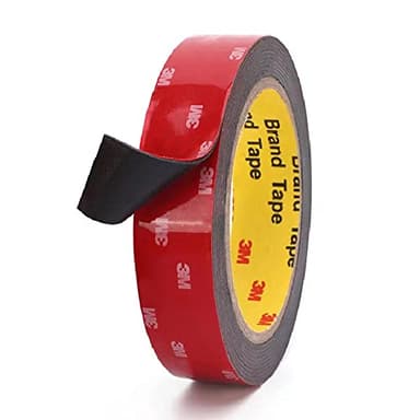 3M Doppelseitiges Klebeband Extra Stark, Wasserfest und Hochtemperaturbeständig für Auto, Heim- und Büro(2,5cm x 4,7m)