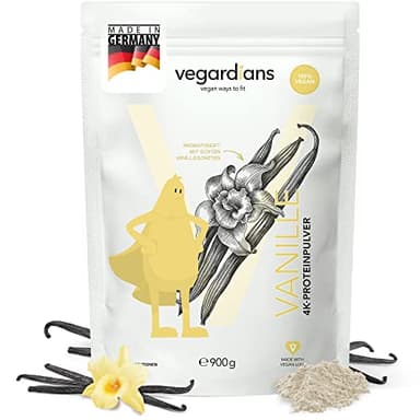 Veganes Proteinpulver Vanille 900g – Pflanzliches Eiweißpulver ohne Laktose, Gluten & künstliche Aromen. Premium-Qualität mit natürlichem Vanillegeschmack