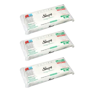 3x Sleepy Easy Clean Reinigungstücher | 30 Stück pro Packung | Weisse Seife Grün | Für streifenfreien Glanz auf allen Oberflächen