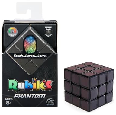 Rubik’s Phantom 3x3 Zauberwürfel, der Klassische 3x3 Cube mit Thermo-Twist, die Farbfelder leuchten erst bei Warmer Berührung, für Logik Akrobaten ab 8 Jahren