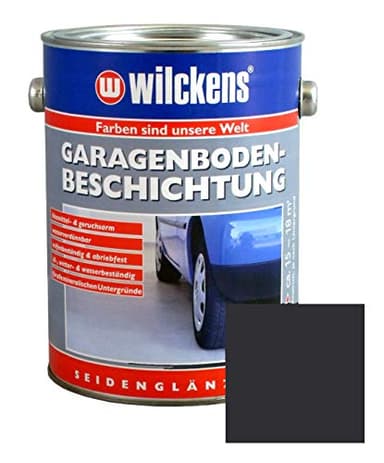Dynamic24 2,5L Garagen Bodenbeschichtung Beton Boden Estrich Farbe Garagenfarbe Halle Garagenbodenbeschichtung Estrichfarbe Bodenfarbe Betonfarbe Garagenboden (Anthrazit)