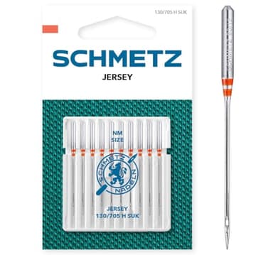 SCHMETZ | 10 Nähmaschinennadeln | Jersey | 130/705 H SUK | Nadeldicke 80/12 | auf jeder gängigen Haushaltsnähmaschine einsetzbar