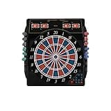 Karella Dartautomat CB-50, elektronische Dartscheibe mit 27 Spielen und 159 Spielvarianten, exakte Turniermaße in 2-Loch-Ausführung, Profigerät