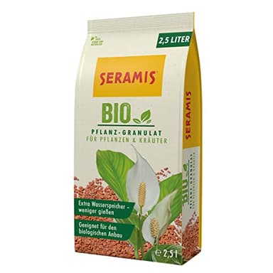 Seramis Bio-Pflanz-Granulat für Pflanzen und Kräuter (2,5 l) – Pflanzen Tongranulat – Pflanzenerde Ersatz zur Wasser- und Nährstoffspeicherung