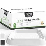 Bettwanzen Detektor – 4er Pack | Bettwanzenfalle Bed Bug Blocker (XL) | Bettwanzen Test (Weiß) | Extra große Insektenfalle, Wanzen Monitor und Detektor für Bettwanzen