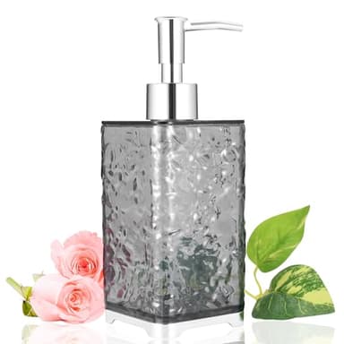 Seifenspender Bad, Seifenspender Küche, 400 ML Spülmittelspender Küche, Seifenspender Kunststoff, Soap Dispenser mit Pumpspender Spüli Spender Moderne für Badezimmer Küche Arbeitsplatte