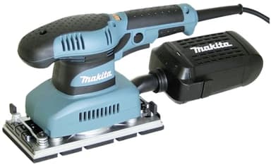 Makita Werkzeug GmbH BO3711J Schwingschleifer 190 W im Makpac, Schwarz, Blau, (L x B x H) 253 x 92 x 154 mm