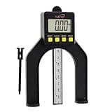 Tiefenmesser, KATSU 0-80mm Profiltiefenmesser Digitaler Tiefenmesser Höhen undTiefen Messwerkzeug für Trimmer Router Holzbearbeitung Fräser Tischkreissäge - großer Bildschirm