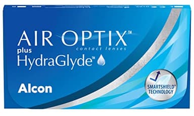 Air Optix plus HydraGlyde Monatslinsen weich | 6 Stück | BC 8.6 mm | DIA 14.2 mm | -01.75 Dioptrien