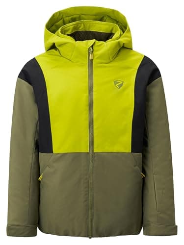 Ziener Kinder ABBE-Z Ski-Jacke/Winterjacke | warm, atmungsaktiv, wasserdicht, electric grass, 152