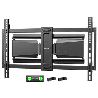 monTEK Hochbelastbare Ultra Slim TV Wandhalterung für 37-90 Zoll Fernseher bis zu 85kg, Schwenk & Neige & Ausziehbare TV Halterung mit Gelenkigen Doppelarmen, MAX VESA 600x400 mm
