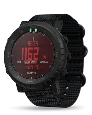 SUUNTO Core Alpha Stealth Outdoor-Uhr mit Höhenmesser, Barometer und Kompass
