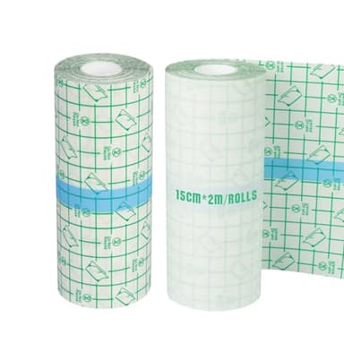 2 Rollen Tattoo Folie Heilung (15cm x 2m), TONBAO Wasserdicht Transparent Second Skin Tattoo Pflaster für Tattoo Pflege, Schwimmen und Alltag