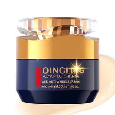 Qing Ling Creme gegen Falten – Feuchtigkeitsspendende Gesichtscreme mit Peptiden, Hautpflege Tages- und Nachtcreme für Damen und Herren, Qingling Face Cream