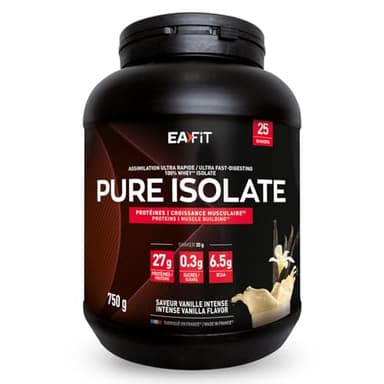 WHEY PROTEIN VANILLA - Pure Whey Isolate - Vanilla - 750 g - Muscle Growth - Protein Pulver - Isolate Protein