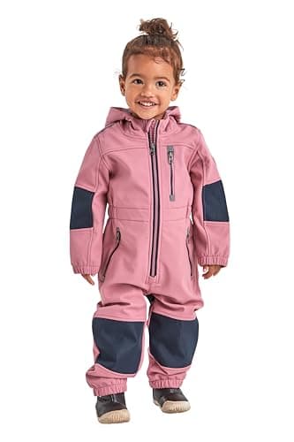 first instinct by killtec Mädchen Fiow 35 Mns Onpc Softshell Overall mit Kapuze, malve, 110/116 EU