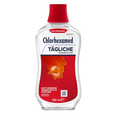 Chlorhexamed Tägliche Mundspülung, 500 ml für die tägliche Pflege und Reinigung mit Mundspülung antibakteriell