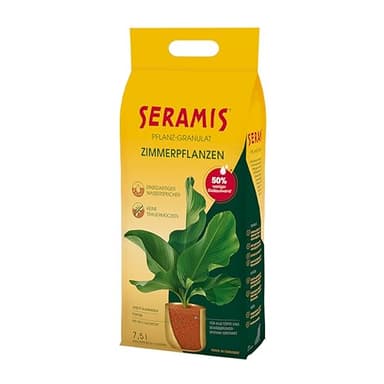 Seramis Pflanz-Granulat für alle Zimmerpflanzen, 7,5 l – Pflanzen Tongranulat, Blumenerde Ersatz zur Wasser- und Nährstoffspeicherung