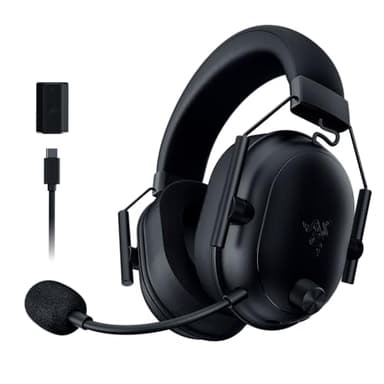Razer BlackShark V2 HyperSpeed für PC - Kabelloses ultra leichtes E-Sport Gaming-Headset (280g, HyperClear Super-Breitband-Mik, TriForce Titanium 50-mm-Treiber, Bluetooth) Schwarz