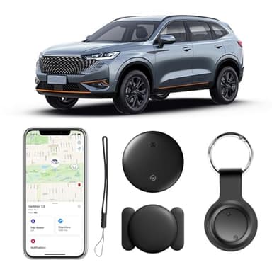 Glitfix GPS-Tracker für Fahrzeuge Kompatibel mit der APP-LE Find My App (nur iOS) Echtzeit Air Tracker Tags Globale Abdeckung Verstecktes Auto Ortungsgerät Keine monatliche Gebühr oder Abonnement