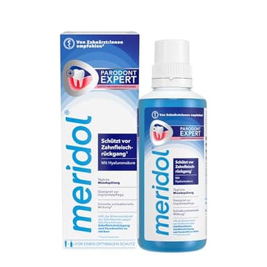 meridol Mundspülung Parodont Expert 400ml - antibakterieller Effekt, hilft die Widerstandskraft des Zahnfleischs gegen die Ursache von Zahnfleischbluten, Parodontitis & Zahnfleischrückgang zu stärken