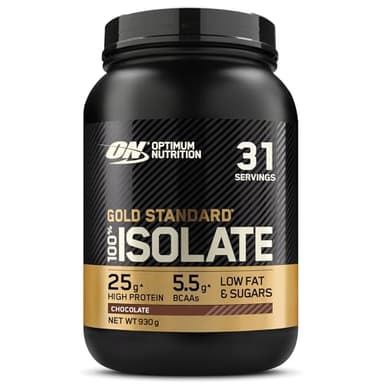 Optimum Nutrition Gold Standard 100% Whey Proteinisolat Pulver, Geschmack Chocolate, 930g, 31 Portionen