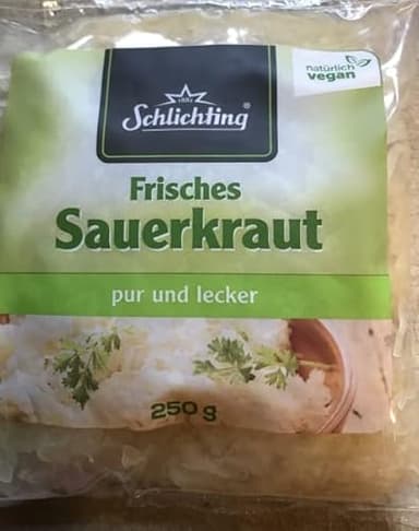 Frisches einfaches Sauerkraut 4x 250g