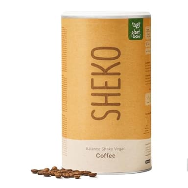SHEKO Balance Shake Vegan Kaffee - 14 Cremige Mahlzeitenersatz Shakes zum Abnehmen - Proteinreich, Glutenfrei & Natürlicher Geschmack - Abnehmen Shake