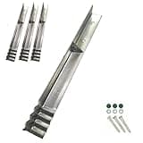 4 x Eck-/Winkelanker-Sets zum Einbetonieren, inkl. Befestigungsmaterial - z.B. für Spielturm & Spielgeräte im Außenbereich, Müllboxen oder Arkaden-Pergolen und Rosenbögen