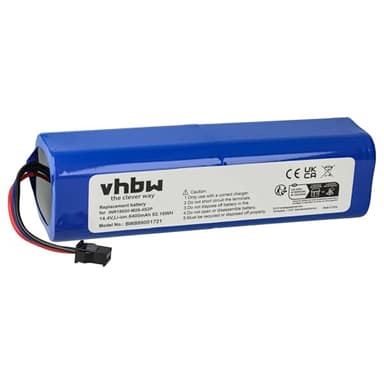 vhbw Akku kompatibel mit Xiaomi Roidmi Eva, SDJ01RM, EVE Plus Saugroboter (6400 mAh, 14,4 V, Li-Ion)
