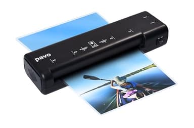 Pavo - Premium Laminiergerät A4 für Inklusiv 5-teiligem Laminierfolienset, 8038718