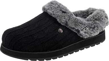 Skechers Damen Keepsakes - Ice Angel Low-Top Slipper, Black Grey, 39 EU