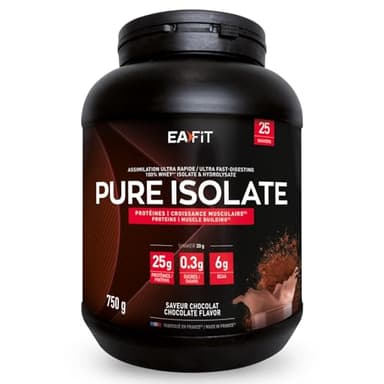 WHEY PROTEIN PULVER ISOLATE - Whey Isolate Chocolate-Chocolate - 750 g - Muscle Growth - Protein