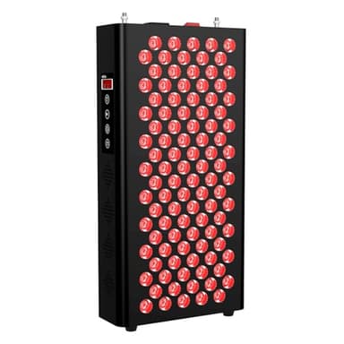 Infrarottherapie Rotlicht Panel, 100-LEDs Red Light Therapy 500W Rotlichttherapiegerät für Körper mit Timer, 660nm&850nm Rotlichtlampe Infrarotlampe für Erholung Verbessern Schlaf Schmerzlinderung