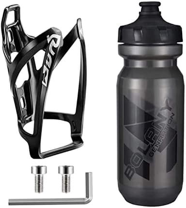 OSIGEI Flaschenhalter mit 21 Oz Fahrradflasche, Leicht GeträNkehalter mit Schrauben - BPA Frei Trinkflasche für Fahrrad, Rennrad, Mountainbikes, ElektrofahrräDer