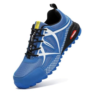 VENROXX Traillaufschuhe Herren Wanderschuhe Leicht Trekkingschuhe Atmungsaktiv & rutschfeste Outdoor Sportschuhe Laufschuhe Gr.39-48, Blau, 43