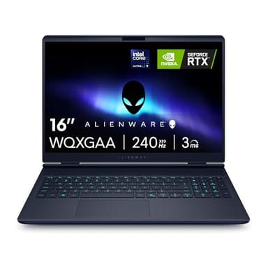 Alienware 16x Aurora Gaming Laptop AC16251 16" WQXGA 240Hz G-Sync Display, Intel Core Ultra 9 275HX Series 2, Nvidia Geforce RTX 5070, 32GB RAM, 1TB SSD, Windows 11 Home, AlienFX RGB QWERTZ Tastatur